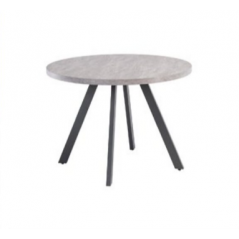 WOF Rimini Light Rhine Grey 1.07M Round Dining Table